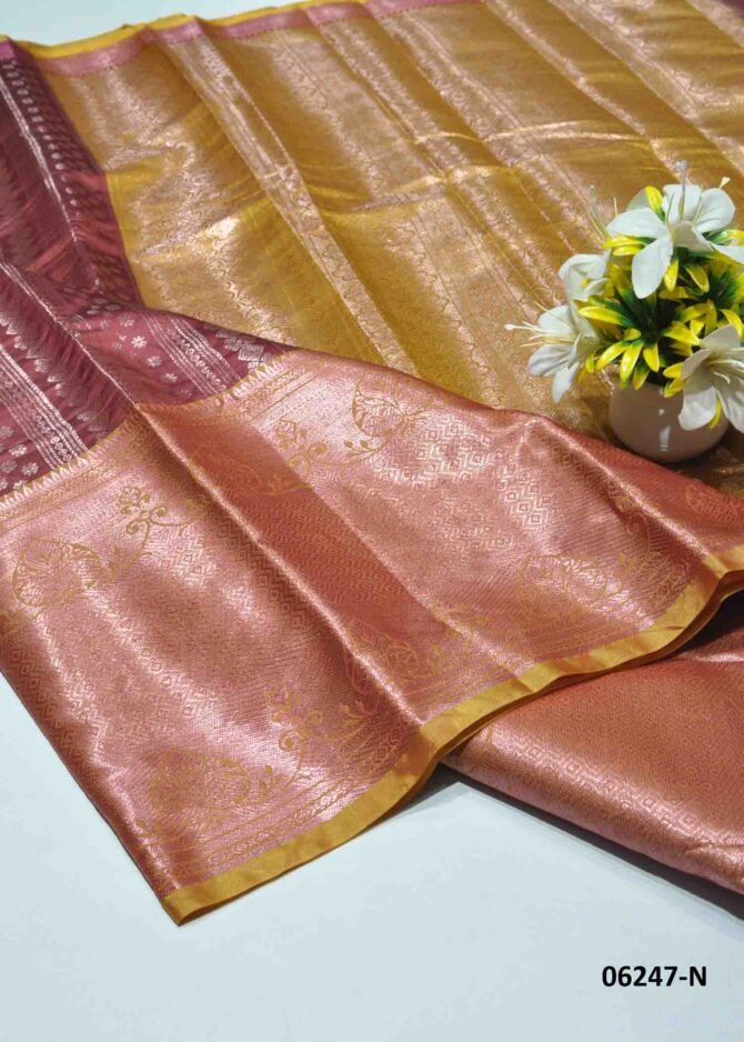 Aranya - 06247-N  Red Color Traditional Wear Lichi Silk Saree CM1226453 [RR3B]
