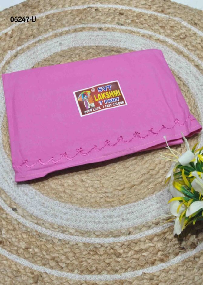Nandhitha - 06247-U  FlamingoPink Color 7Part Cotton**Lakshmi Brand** INSKIRT / PETTICOAT CM1236652 (LR2B)
