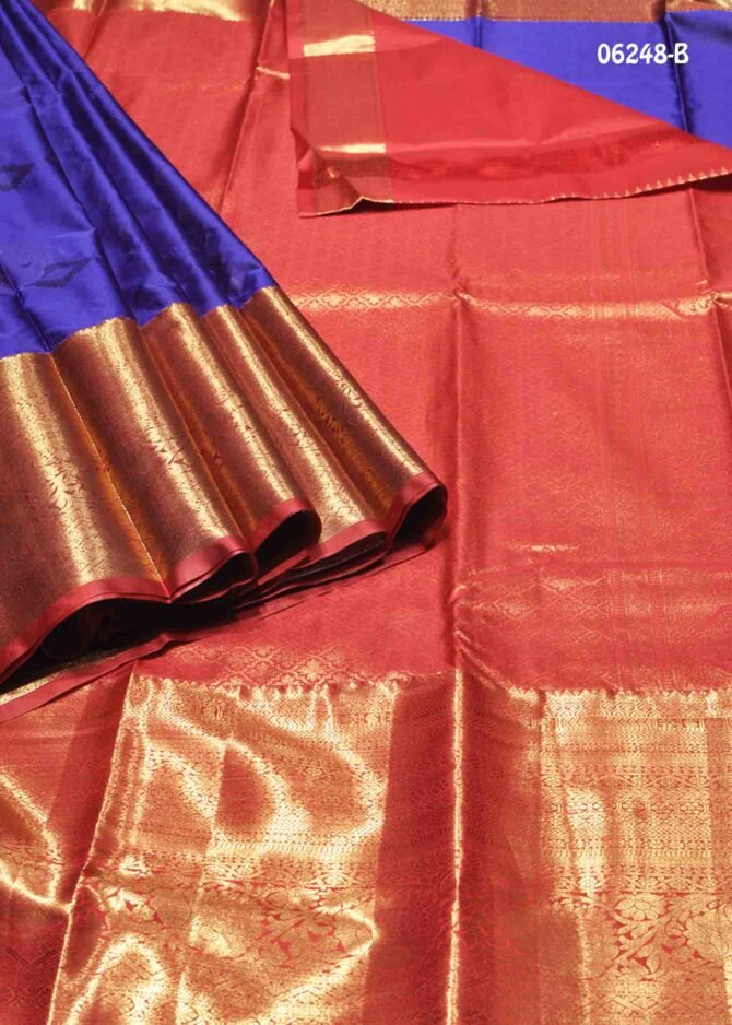 Ankaiyarkanni - 06248-B  YaleBlue Color Excellent Traditional Wear Semi-Pattu Saree CM1228257 (LR2B)