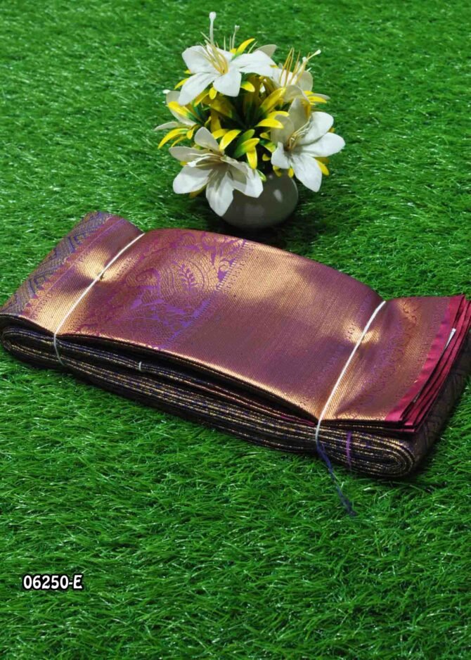 Narmada - 06250-E   Gold with Lavender Color Excellent Traditional Look Semi-Pattu Saree CM1226126 (RR3C)