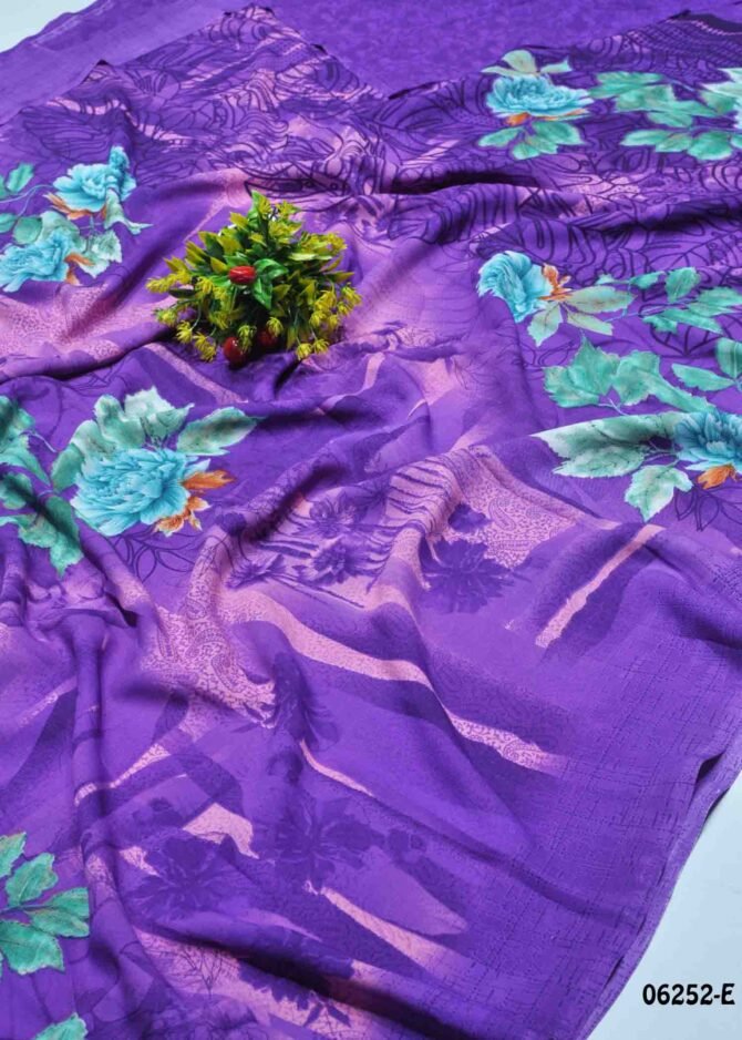 Bairavi - 06252-E   Violet Color Grand Look Soft Synthetic Saree CM1226085 [RR1D]