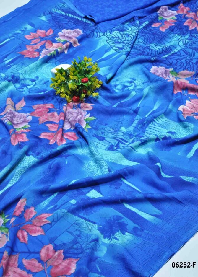 Bairavi - 06252-F   Blue Color Grand Look Soft Synthetic Saree CM1226085 [RR1D]
