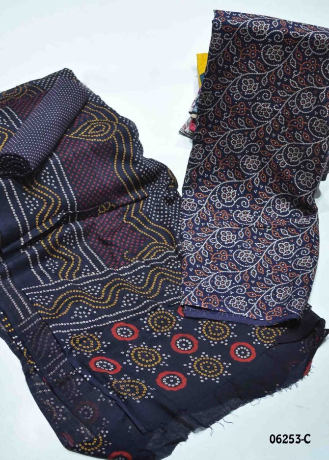 Vennila - 06253-C  Navyblue Color Pure  Cotton Salwar Material CM1231774 (LR3B)