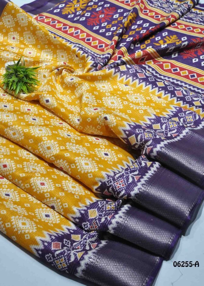 Yogeetha - 06255-A   Sunshine Yellow Color Dola Silk Saree CM1225456 (RR4C)