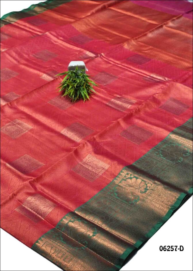 Yashika - 06257-D   Peach Color Traditional Wear Cora Muslin Saree CM1217319 (RR4B)