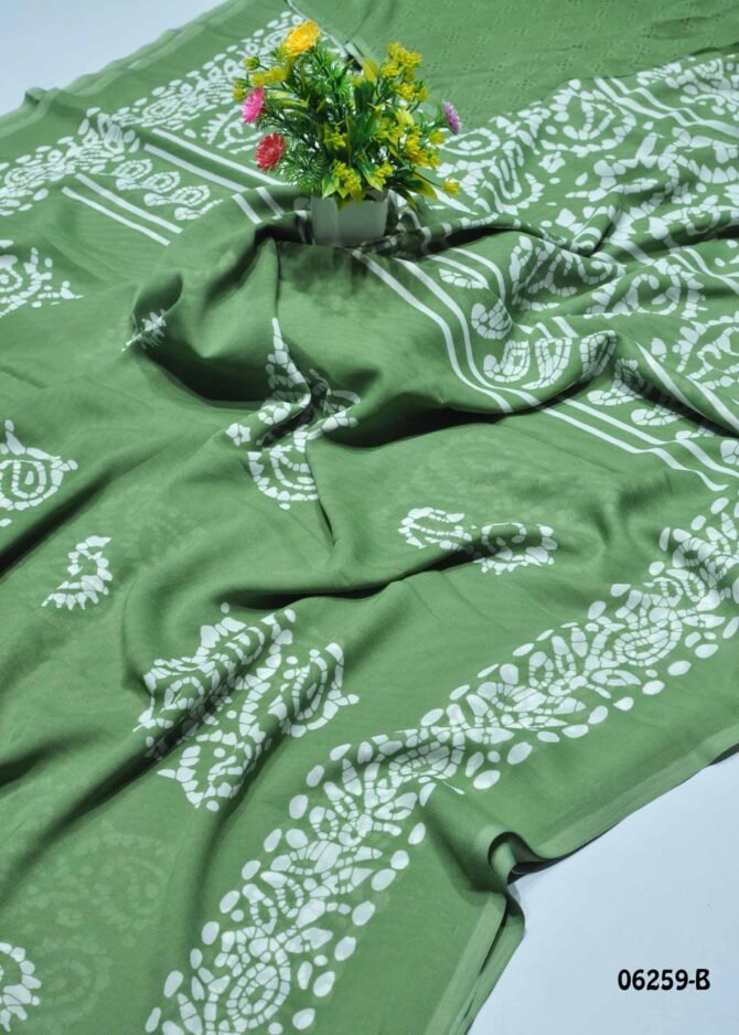 Vinitha - 06259-B   Pickle Green Color Grand Look  Synthetic Saree CM1226196 [RR5C]