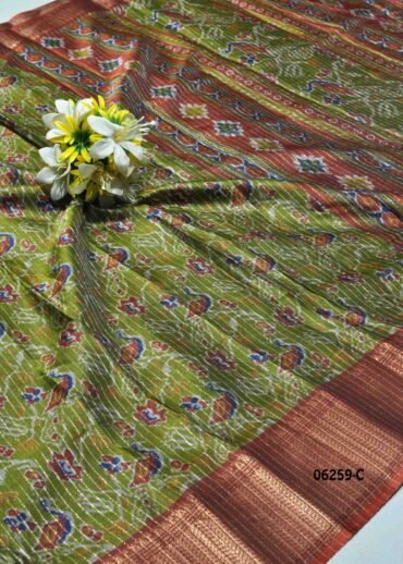 Yuvarshini - 06259-C   Green Color Stylish Dola Silk Saree CM1232990 (LR6C)