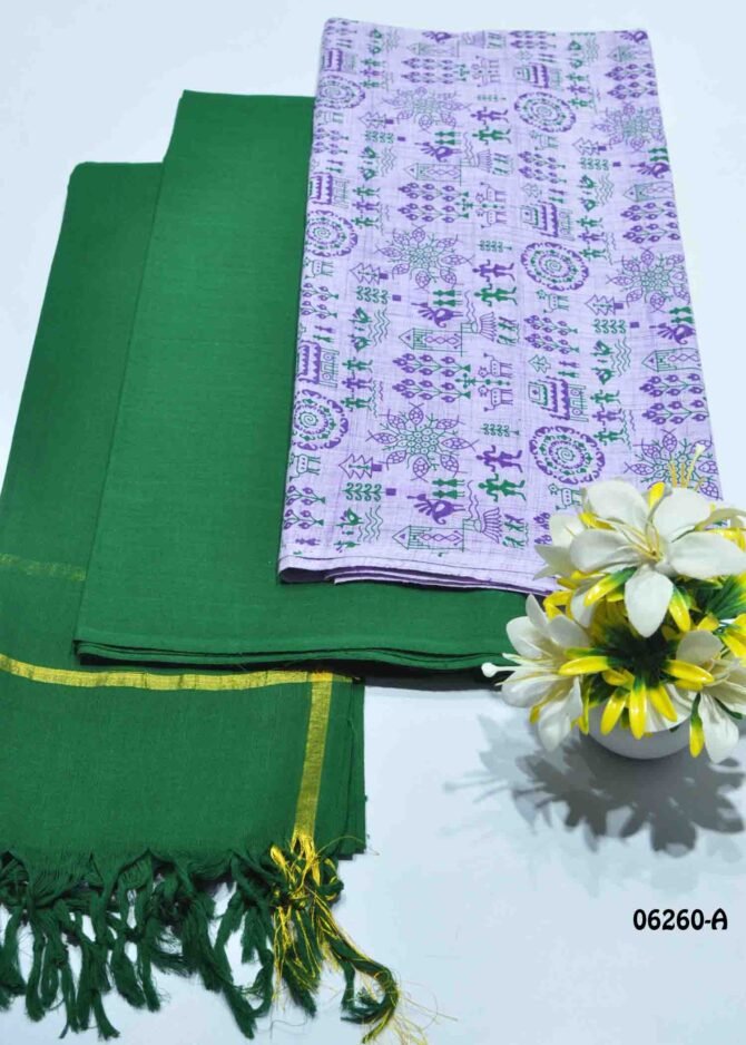 Vigana -06260-A  Lavender Color Pure South Cotton Salwar Material CM1218241 (LR3E)