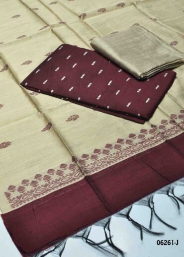 Devika - 06261-J  Wine Maroon Color Traditional Look Dupion Silky Salwar Material CM1238128 (LR3E)