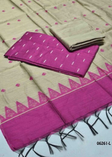 Devika - 06261-L  Dewberry Pink Color Traditional Look Dupion Silky Salwar Material CM1238128 (LR3E)