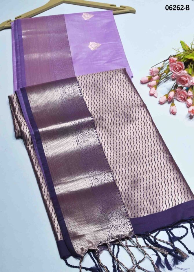 Nishanthini - 06262-B  Lavender Color Traditional Wear Semi Soft Silk Saree CM1230614 (RR4E)