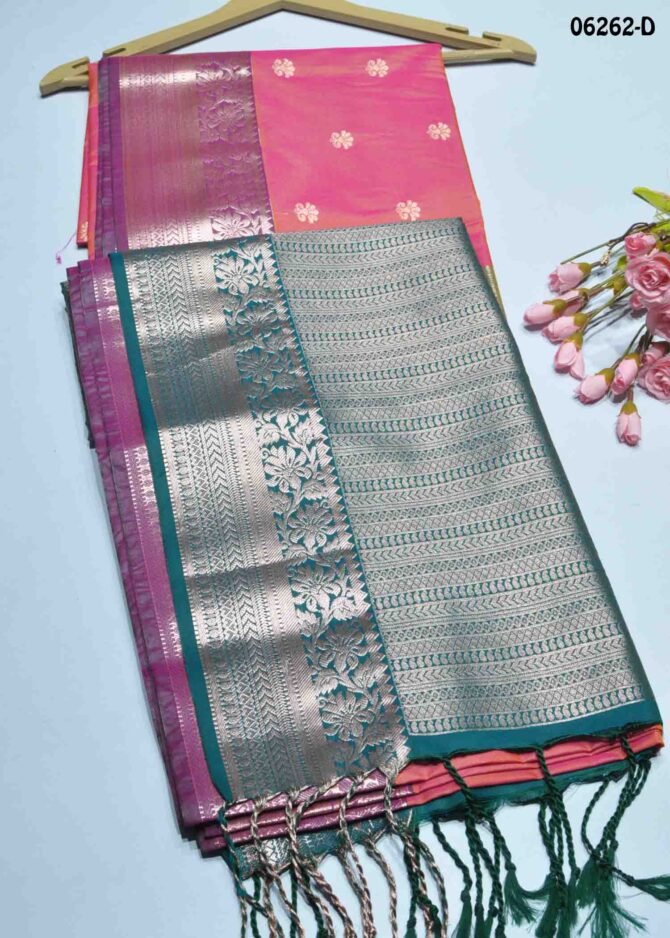 Nishanthini - 06262-D  Watermelon Pink Color Traditional Wear Semi Soft Silk Saree CM1230614 (RR4E)