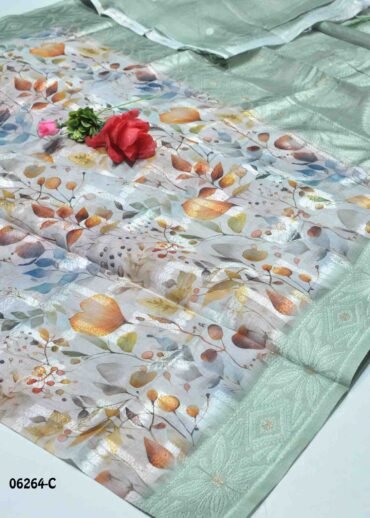 Uthra - 06264-C   Light Wistful Grey Color Traditional Wear Chanderi Saree CM1239120 (RR1B)