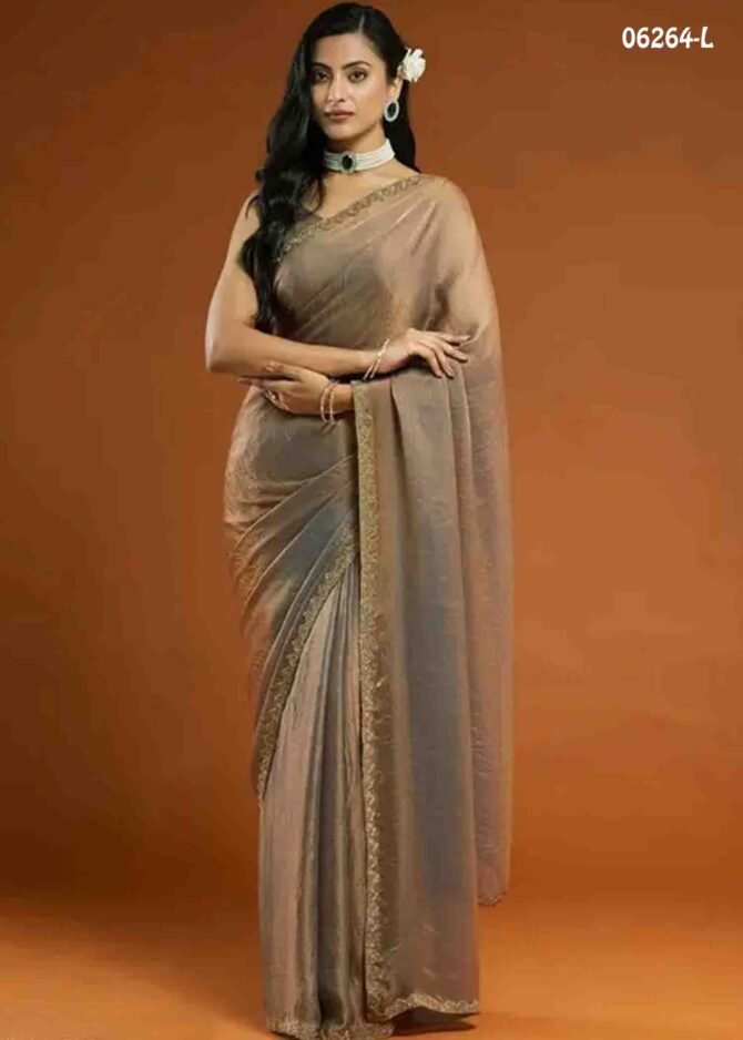 Harinika - 06264-L   Light Grey Color Classy look with this spectacular fendy Saree CM1239197 (LR8C)