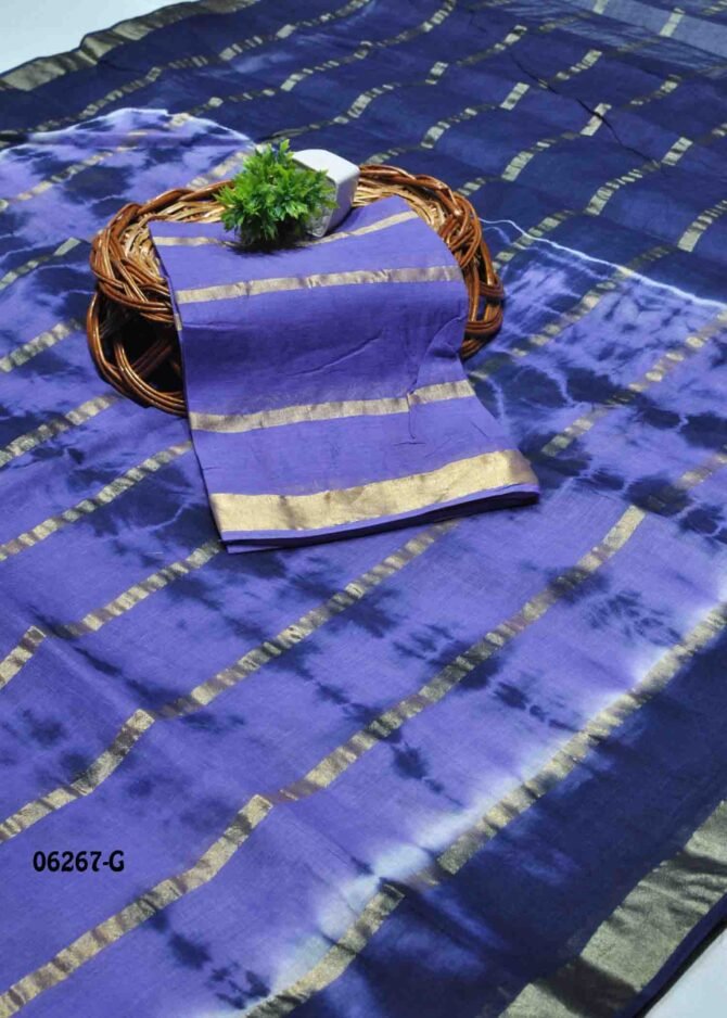 Shamini -06267-G  Lavender Color Summer Wear Pure Cotton Saree CM1233181 [LR9C]