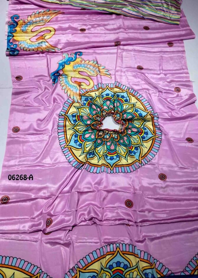 Janushika - 06268-A   Heliotrope Purple Color New Launch-Freehand Saree with Handsfree Crepe Saree CM1239373 (LR8C)