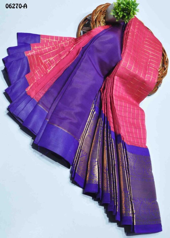 Ananya - 06270-A  Lipstick Pink Color Beautiful Traditioal Look Silk Cotton Saree CM1229692 (RR4B)
