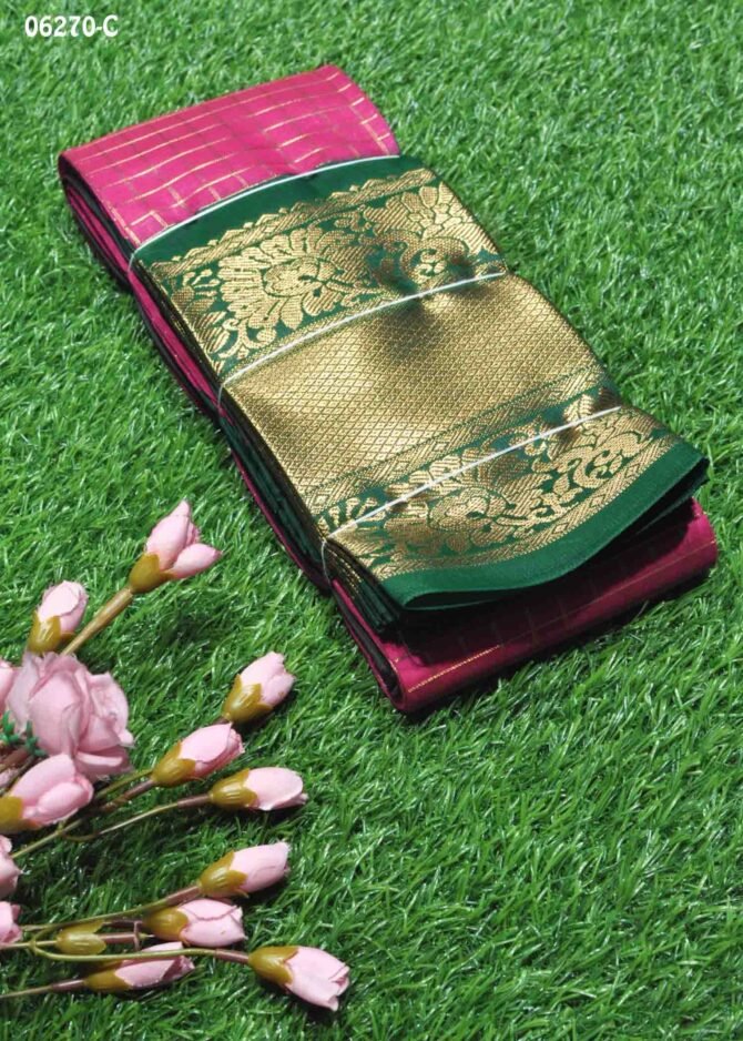 Ananya - 06270-C  Fuchsia Pink Color Beautiful Traditioal Look Silk Cotton Saree CM1229692 (RR4B)