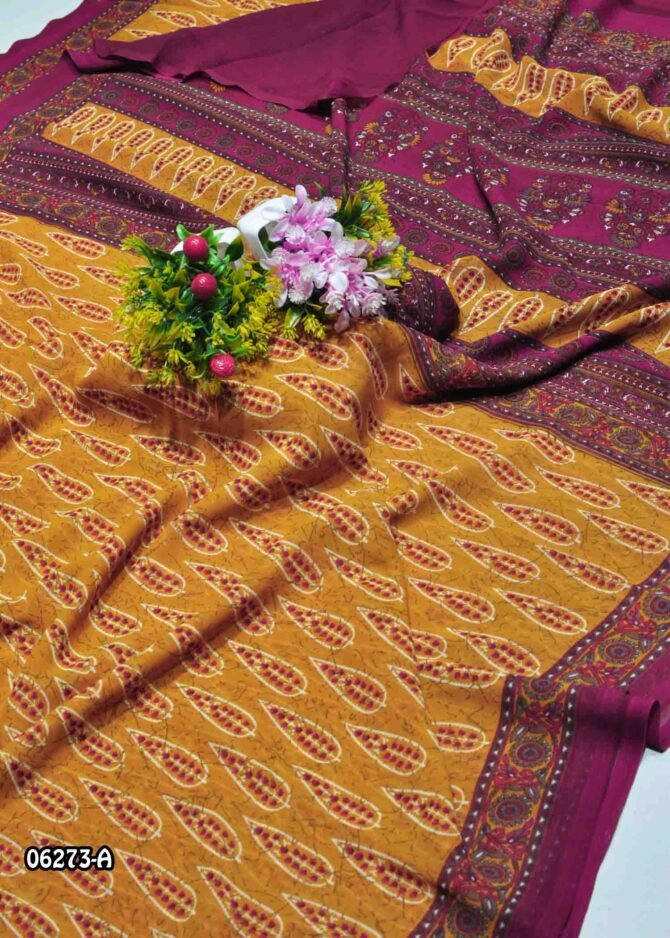 Nilashini -06273-A  DarkYellow Color Simply Soft Synthetic Saree CM1236166 [LR9D]