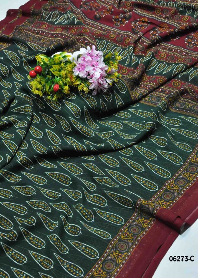 Nilashini -06273-C  DarkGreen Color Simply Soft Synthetic Saree CM1236166 [LR9D]