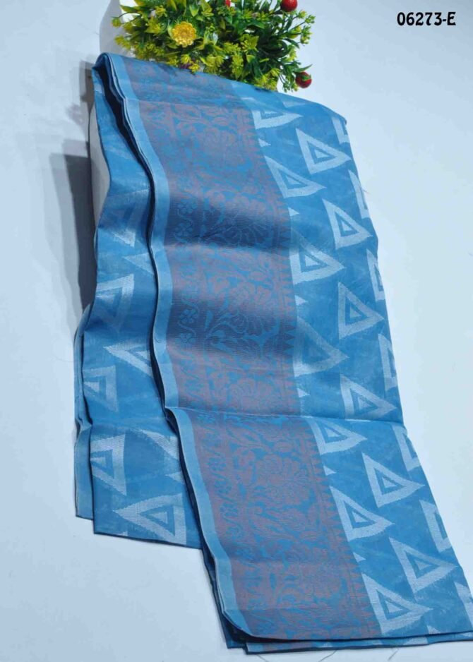 Hirithika - 06273-E  Blue Color Simply Look Jute Cotton Saree CM1231798 (RR6C)