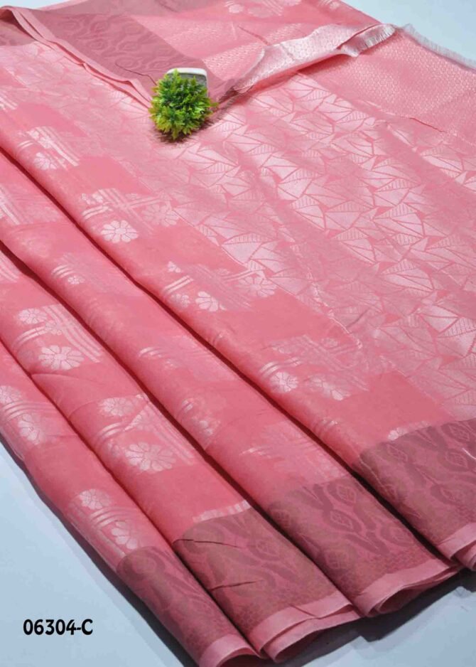 Freya -06304-C Cottage Red Color Simple Look Fancy Cotton Saree CM1231798 [RR5B]
