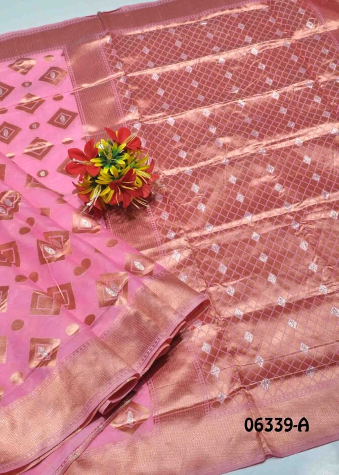 Suguna -06339-A Pink Color Grand Look Fancy Cotton Saree CM1236274 [LR3C]