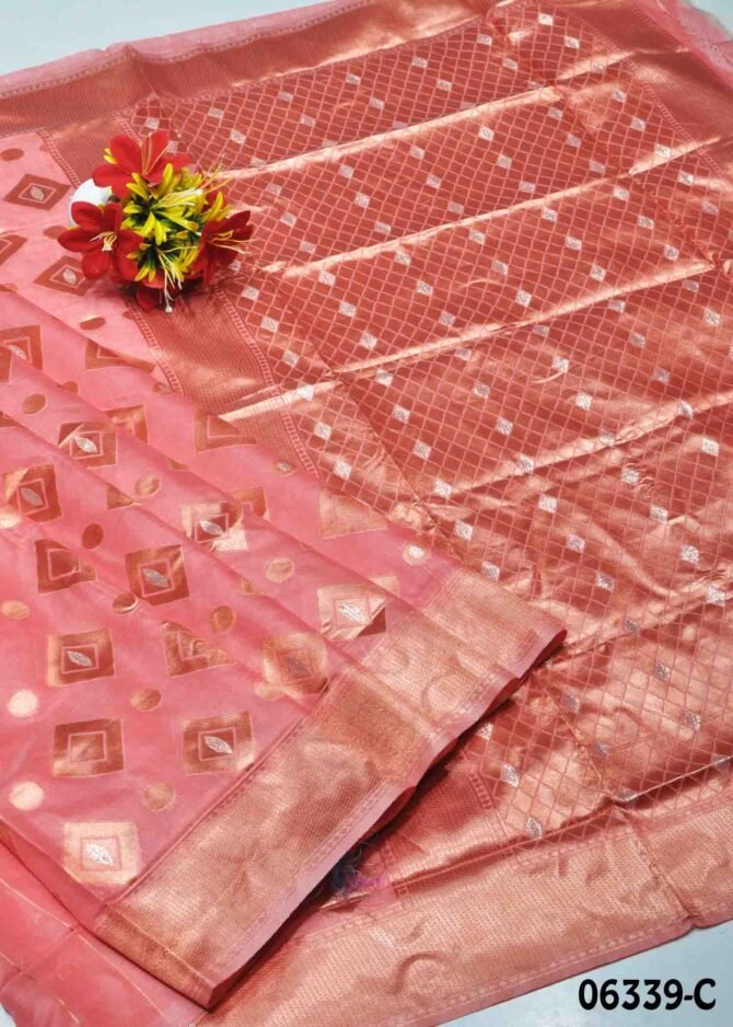 Suguna -06339-C Desire Red Color Grand Look Fancy Cotton Saree CM1236274 [LR3C]