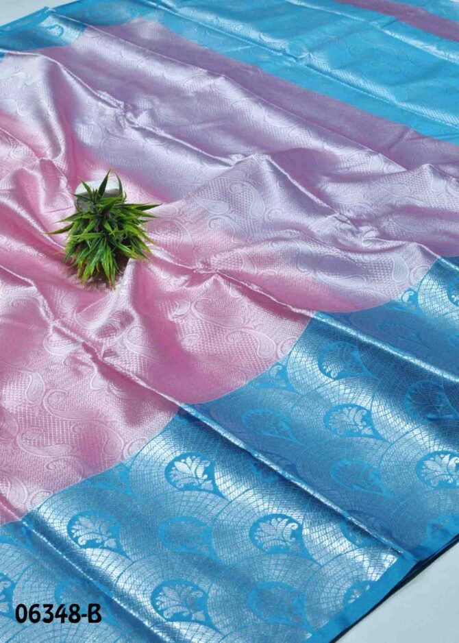 Lakshika -06348-B Pink Color Traditional Wear Cora Muslin Silk Saree CM1236266 (LR4B)