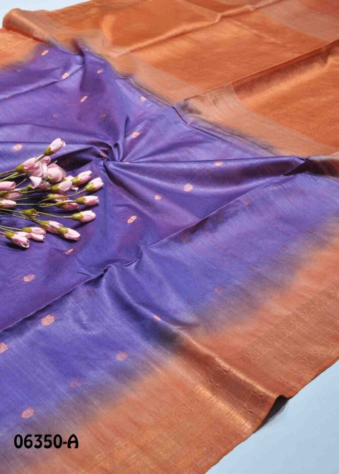 Losliya -06350-A  Violet Color Elegant Look Linen Cotton Saree CM1237124 [LR5B]