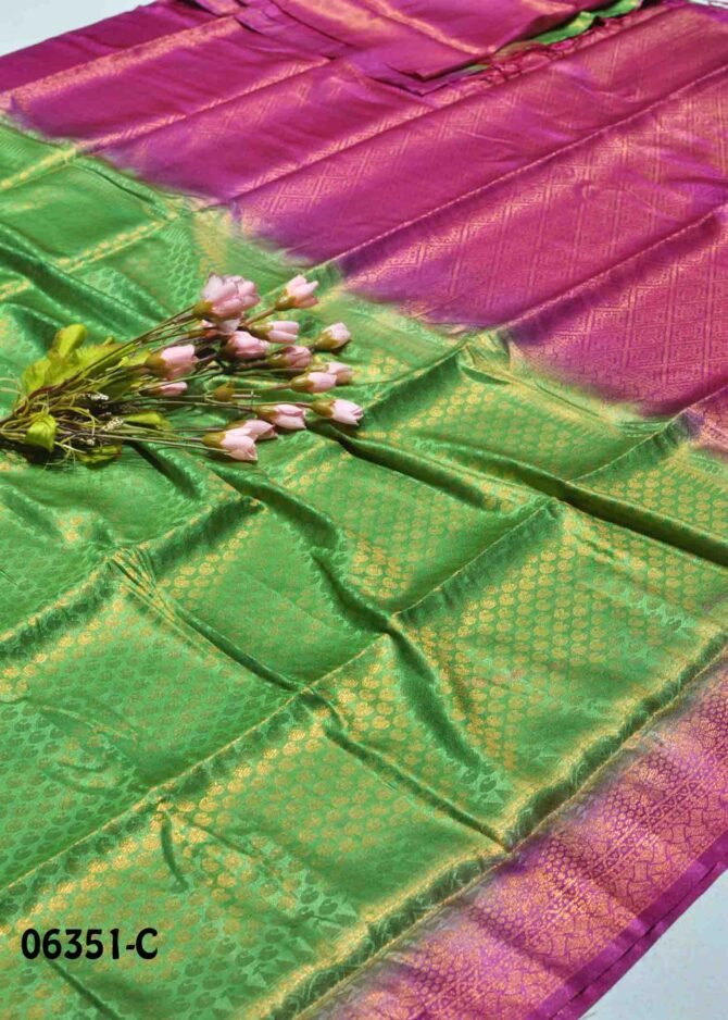 Lakshmi -06351-C Lawn Green Color Taditional Look Soft Silk Saree CM1236264 (LR2C)