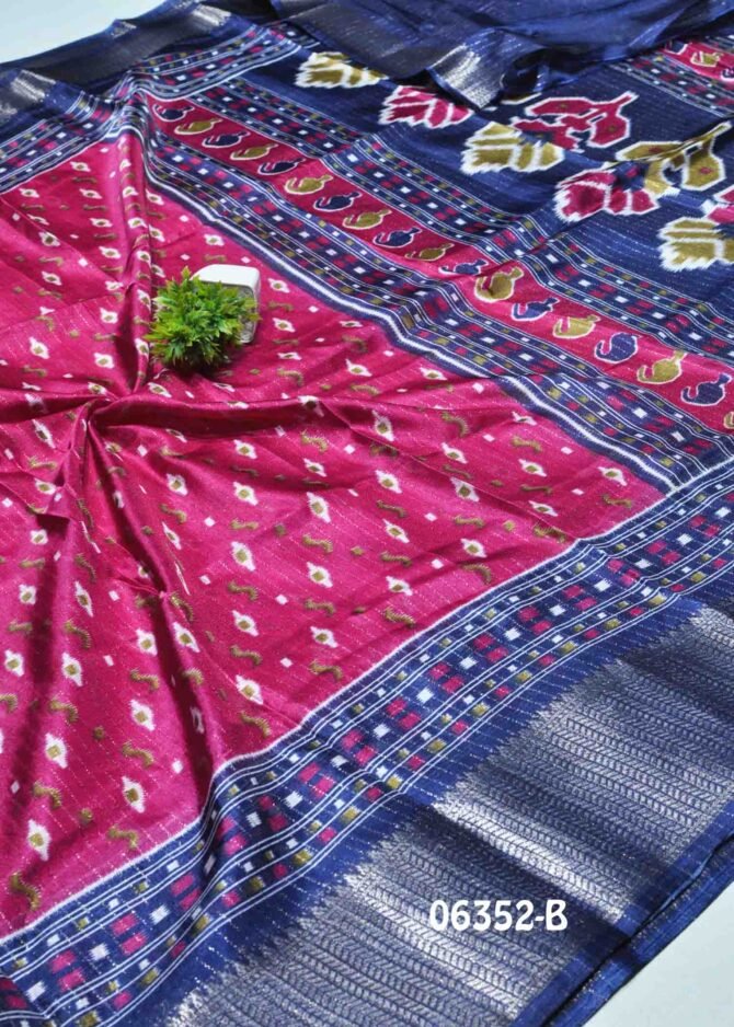 Lakshana 06352-B Cherry Pink Color Beautiful Look  Dola Silk Saree CM1236535 (LR5B)