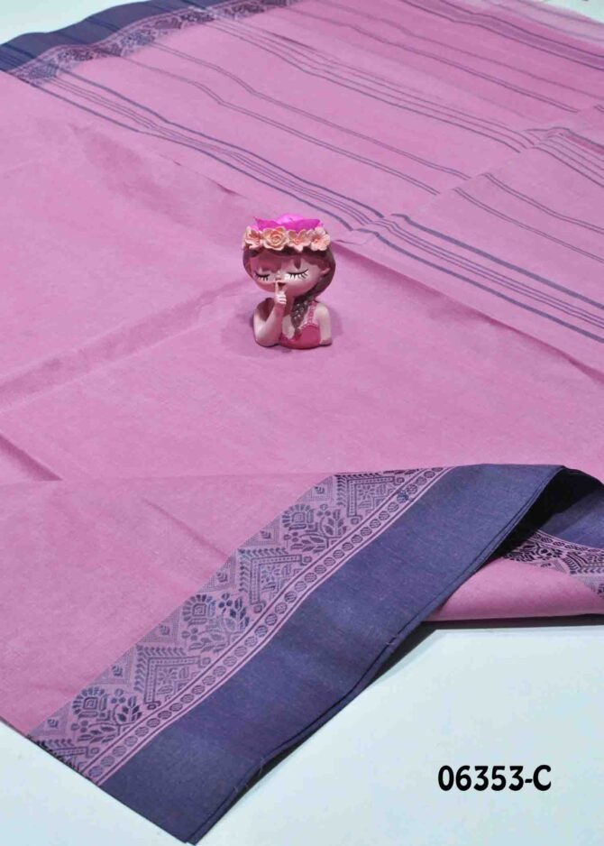 Lakshara -06353-C Pink Color Summer Cool Bengal Cotton Saree CM1236115 [LR5C]