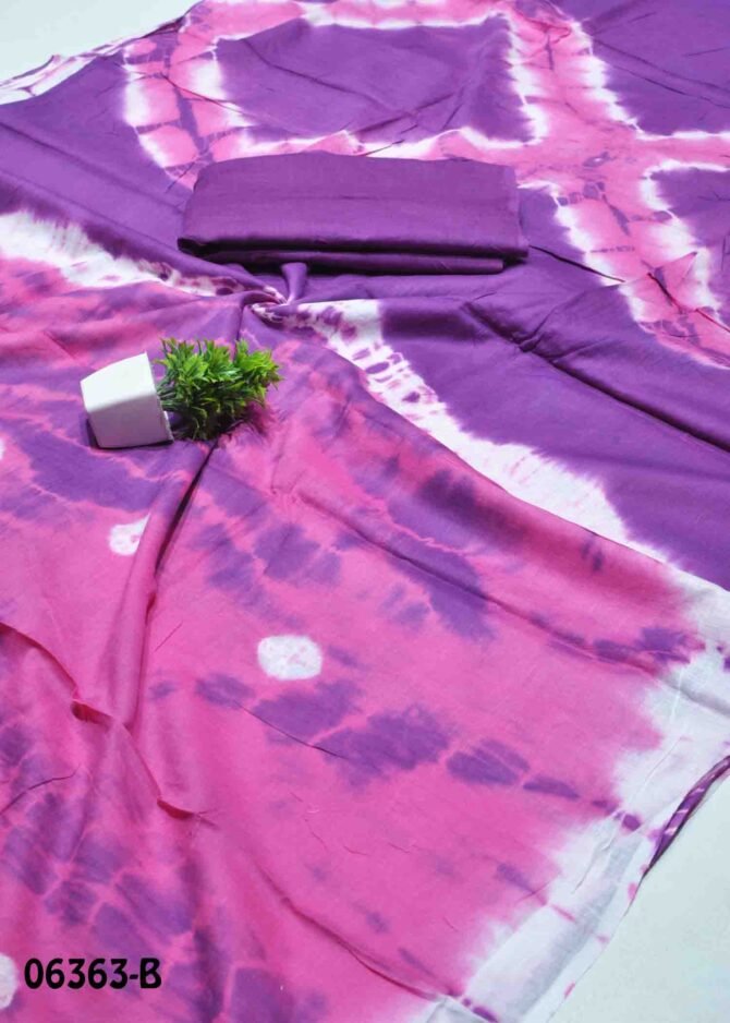 Adhisha -06363-B Dewberry Pink Color Summer Wear Pure Cotton Saree CM1226895 [LR6D]