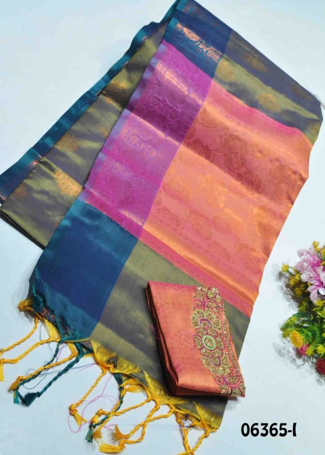 Harshini -06365-I Basil Green Color Grand Look Traditional Wear Soft Silk Saree CM1207543 [LR6E]