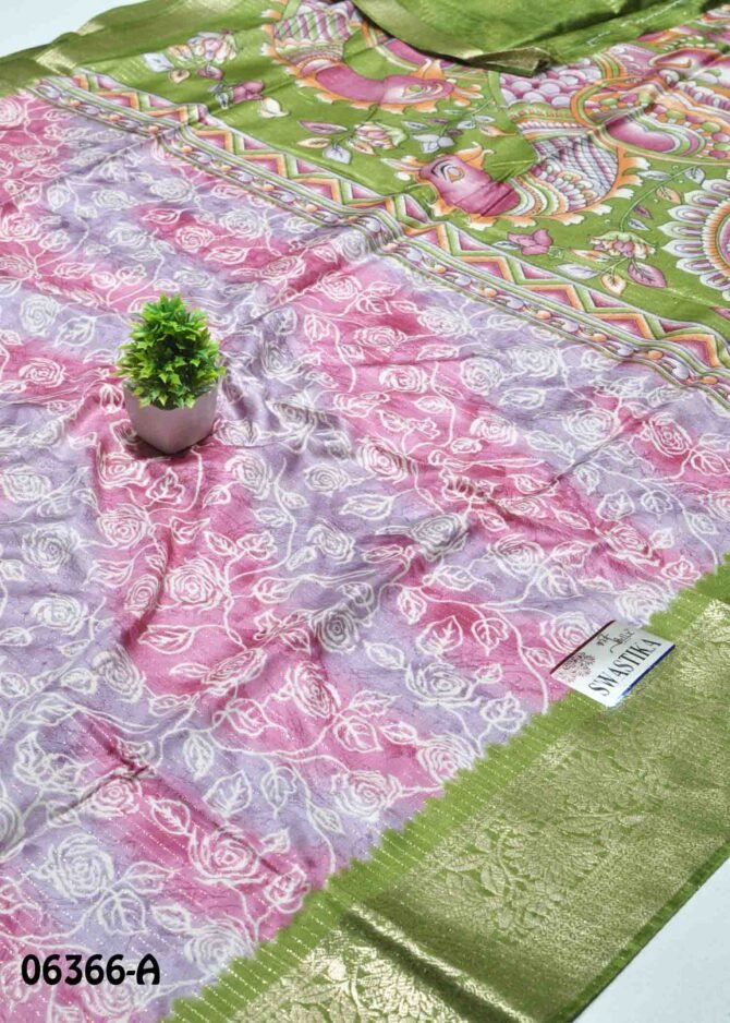 Hema-06366-A Pink Color Elagant Look Dola Silk Saree CM1237397 (LR6E)