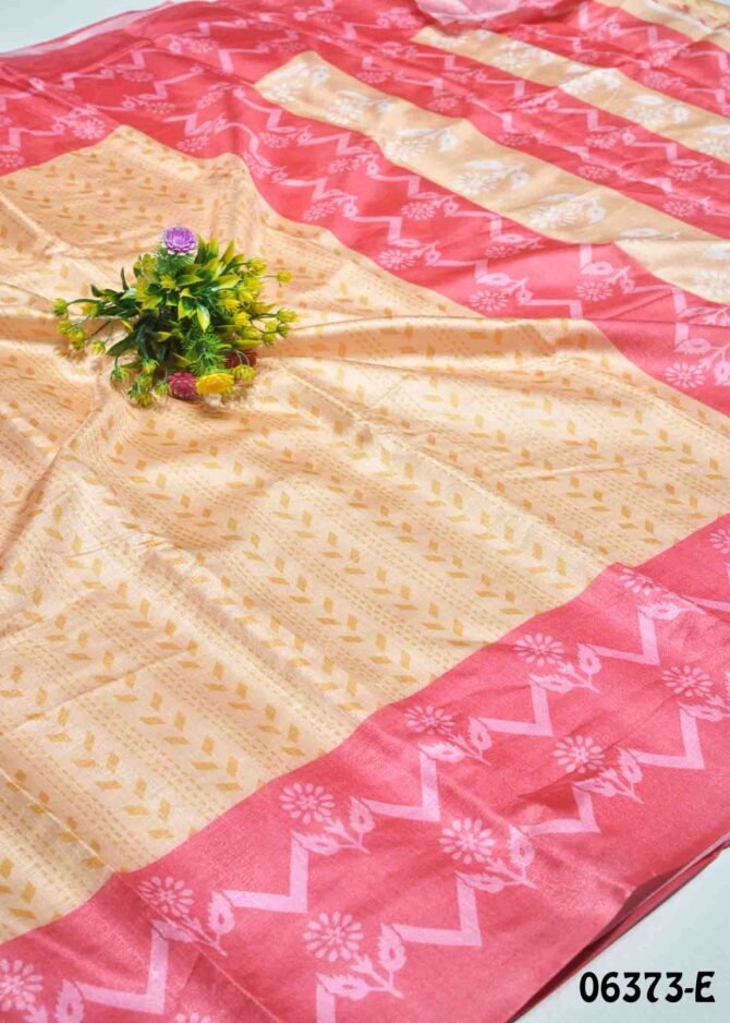 Shreya-06373-E Beech Brown Color Simple Look Khadi Cotton Saree CM1236651 (LR5E)
