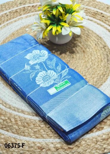 Smirthi -06375-F Pacific Blue Color Poly Silk Cotton Saree CM1237812 (LR7E)
