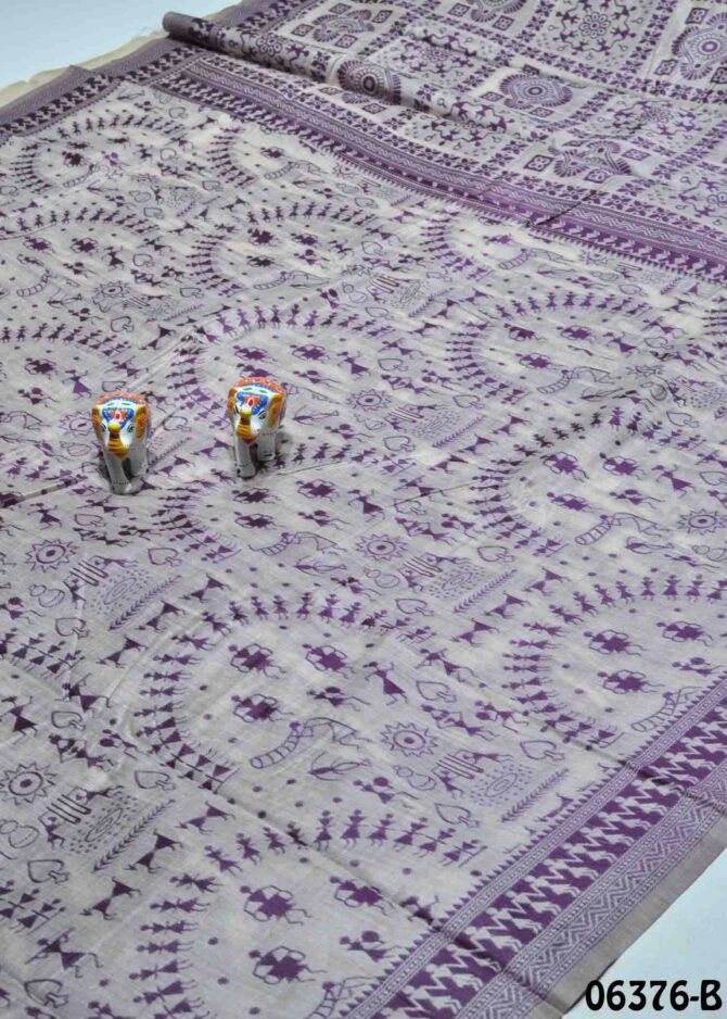 Deepa -06376-B Tan Color Kalamkari Printed Fancy Cotton Saree CM1238390 [LR8B]