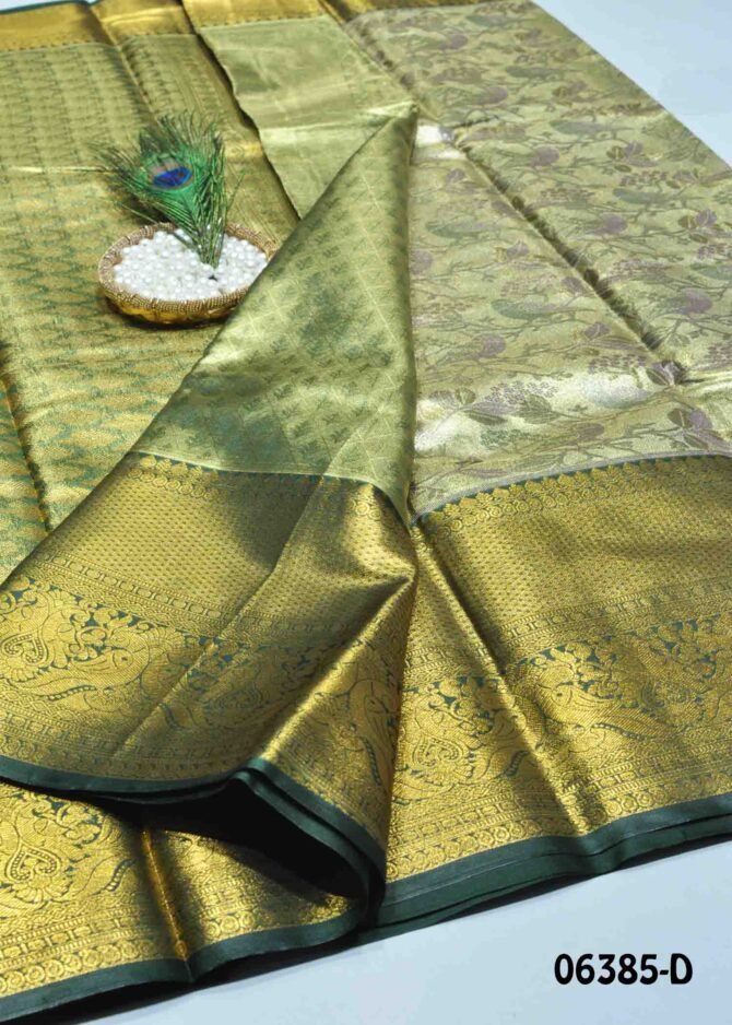 Lakshmi -06385-D Light Green Color Excellent Traditional Look Semi-Pattu Saree CM1230631 (LR8E)