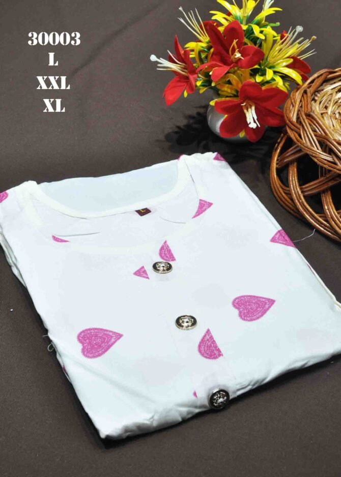 Anitha -30003 White Color Women's Rayon Fabric Printed Trendy Umbrella kurties CM1214097 [LR2C]