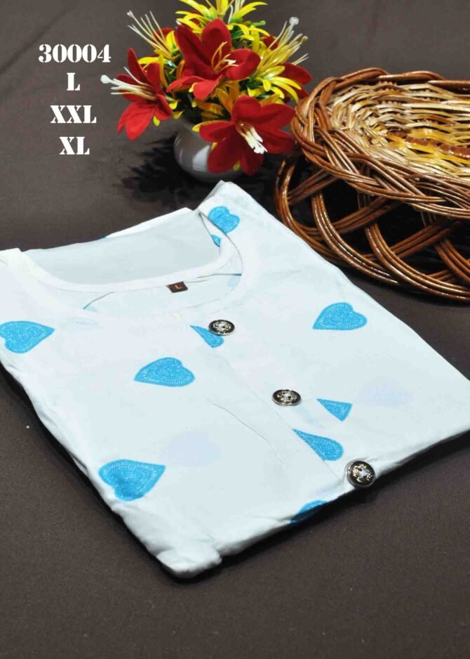 Anitha -30004 White Color Women's Rayon Fabric Printed Trendy Umbrella kurties CM1214097 [LR2C]