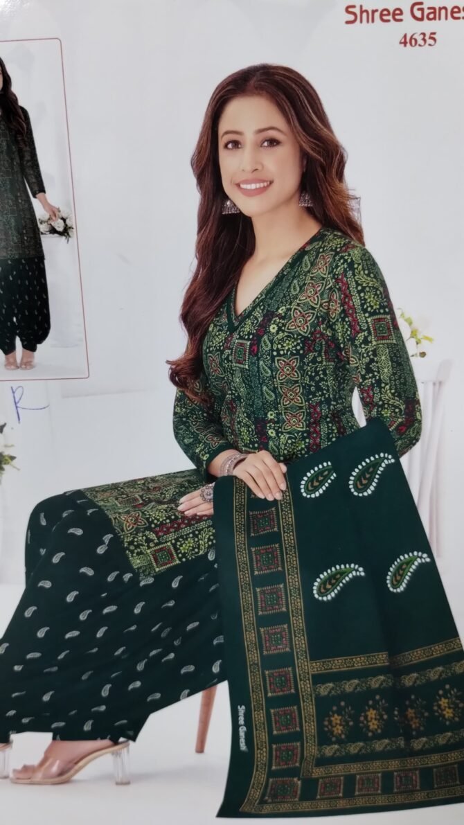 Shree Ganesh 4613, 4635, 4638 Multi colors cotton salwar materials