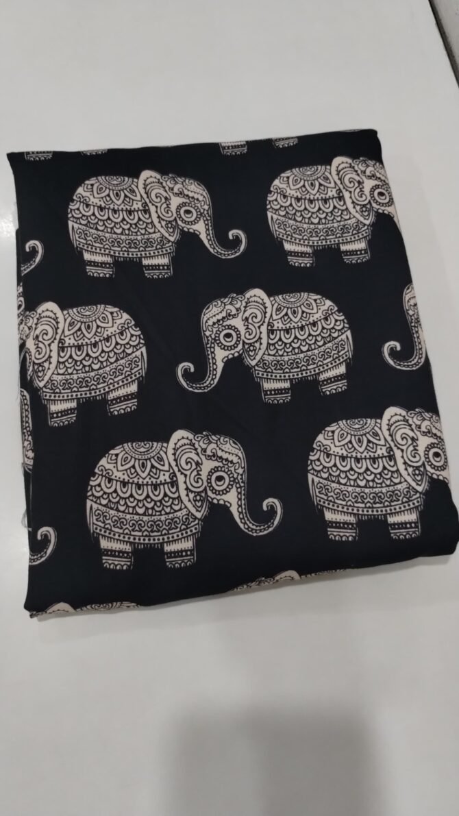 Thendral 0120-A Black color top materials (3 MTR) CM1231343*3