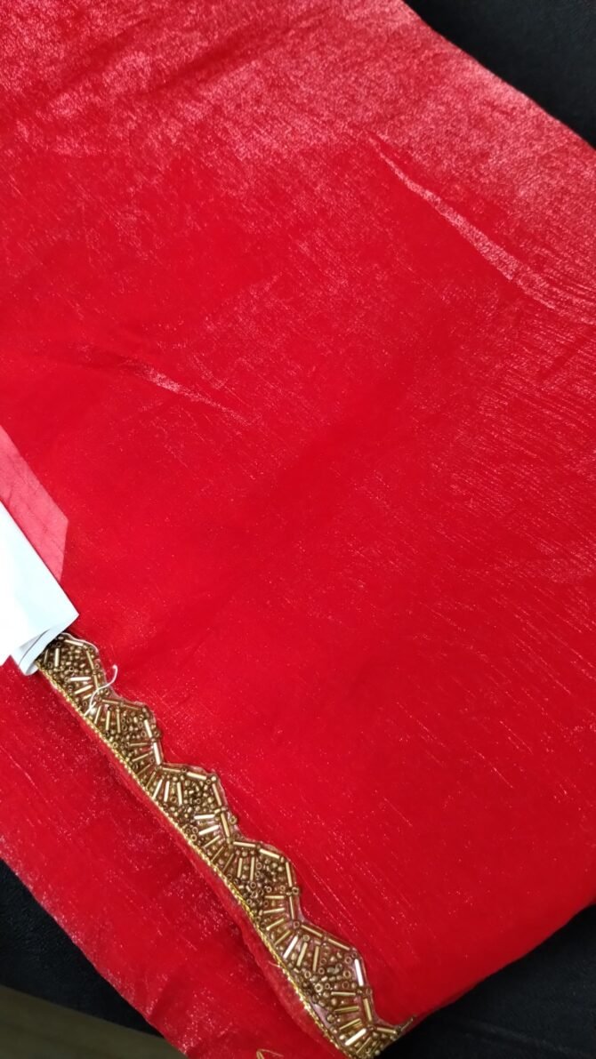 Srivalli - 1612-A Red color Jimmy-choo Saree CM1233269