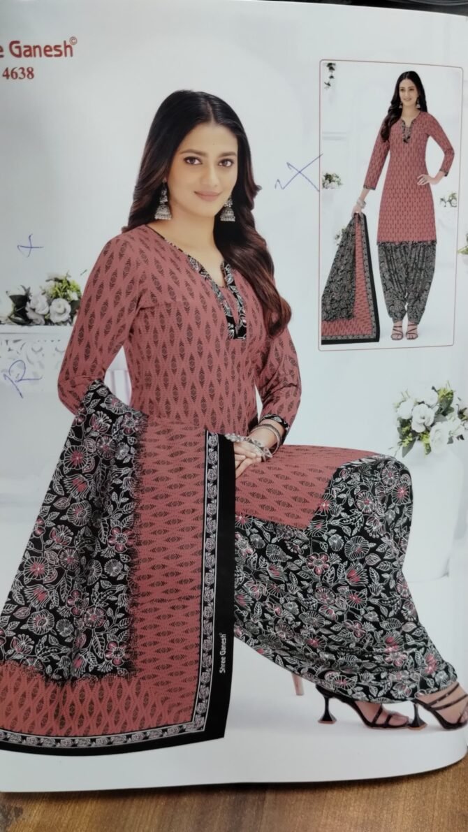 Shree Ganesh 4613, 4635, 4638 Multi colors cotton salwar materials