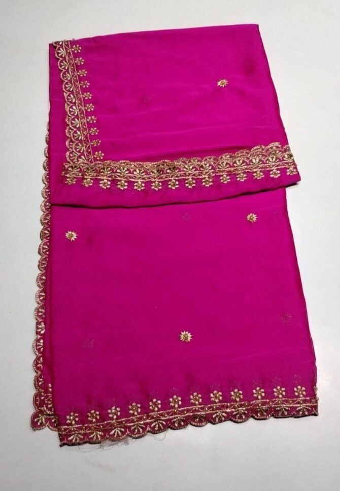 Sureka 06450-A Pink color Rangoli Dhavani CM1230864