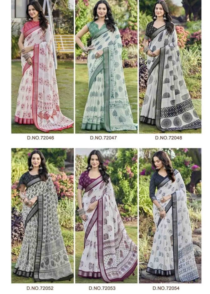 Siddhanth- Summer Cool - Linen Cotton Sarees CM1228098 (RR4D)