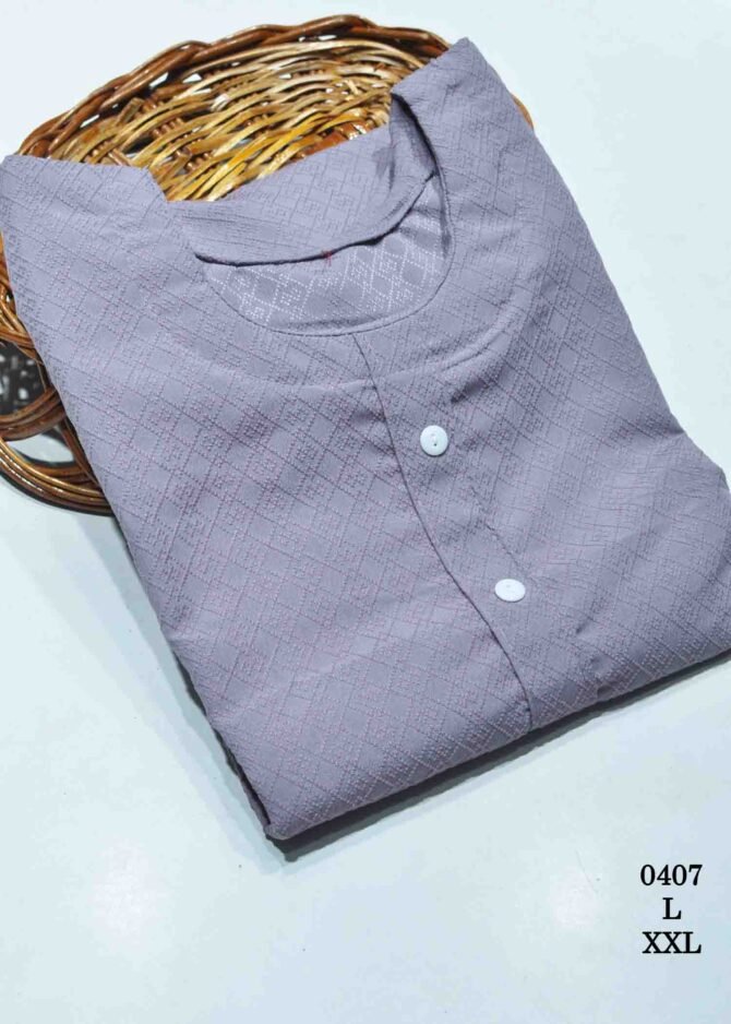 Ashwini -0407  Periwinkle Purple Color Popcorn Readymade Kurti CM1246102 [LR1C]