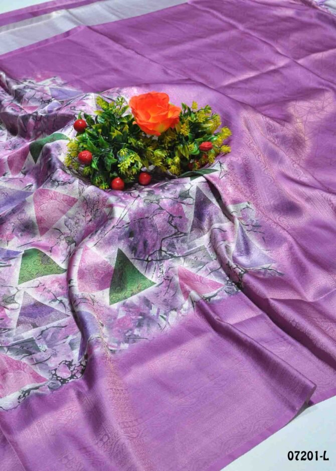 Radha -07201-L  Multi Color Traditonal Look Softy Silk Saree CM1222924 (LR3E)